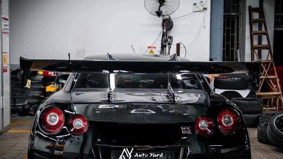 สีเงิน GTR Nissan Body Kit LB Style สปอยเลอร์ รถ แปะหางปีก