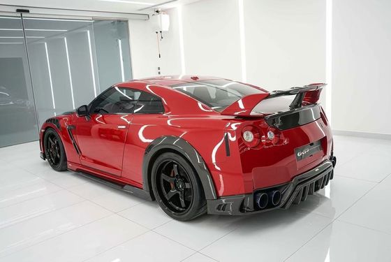 GTR R35 Nissan Body Kit สายคาร์บอน ไฟเบอร์ KP สไตล์ แบมเปอร์ สโพยเลอร์หน้า