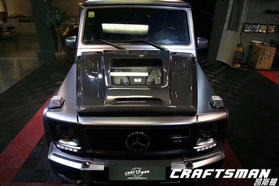 สําหรับ Benz G Class W463 W464 โฮดไฟเบอร์คาร์บอน G500G55G63G350 IMP หน้าปกเครื่องแบบโปร่งใส