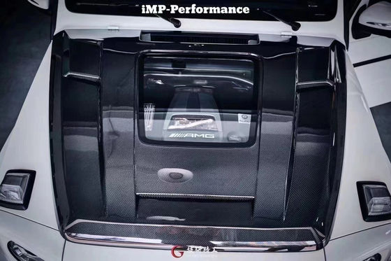 สําหรับ Benz G Class W463 W464 โฮดไฟเบอร์คาร์บอน G500G55G63G350 IMP หน้าปกเครื่องแบบโปร่งใส