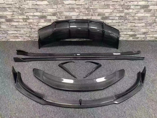 สายคาร์บอนไฟเบอร์คุณภาพสูง MODEL 3 สายคาร์บอนไฟเบอร์คอร์ด คิตสําหรับ MODEL 3 หน้าเปลือกด้านหลัง Diffuser Spoiler