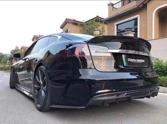 สําหรับ Tesla Model S Body Kit MODEL S อัพเกรดแบบ PD หน้าและหลัง Bumper Spoiler Body Kits