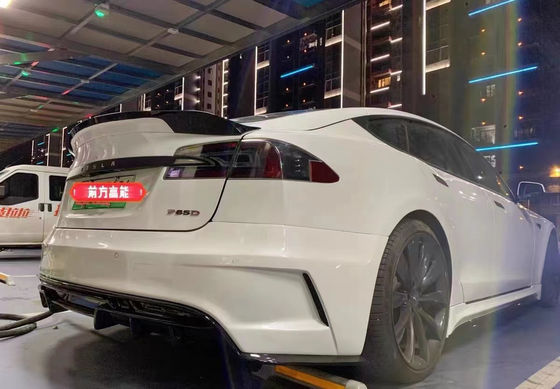 สําหรับ Tesla Model S Body Kit MODEL S อัพเกรดแบบ PD หน้าและหลัง Bumper Spoiler Body Kits