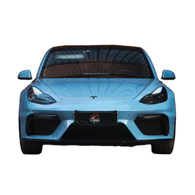 สิ้นส่วนรถยนต์สําหรับ Tesla Model 3 Body Kit PP วัสดุพลาสติก MODEL 3 อัพเกรด GT4 แบบหน้า