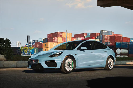 สิ้นส่วนรถยนต์สําหรับ Tesla Model 3 Body Kit PP วัสดุพลาสติก MODEL 3 อัพเกรด GT4 แบบหน้า