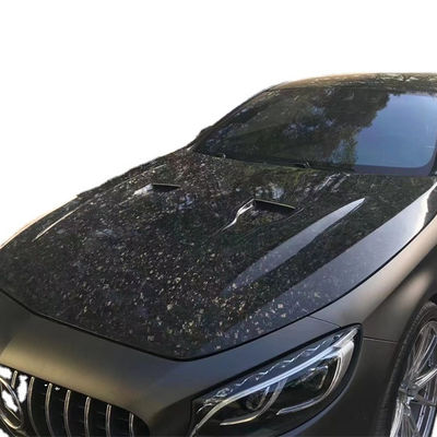 สําหรับ Benz W217 S-Class Coupe ผ้าคลุมใยคาร์บอน Cursory W217 ปรับปรุง MSY Style ผ้าคลุมเครื่อง