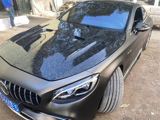 สําหรับ Benz W217 S-Class Coupe ผ้าคลุมใยคาร์บอน Cursory W217 ปรับปรุง MSY Style ผ้าคลุมเครื่อง