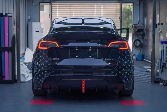 สิ้นส่วนรถยนต์สําหรับ Tesla MODEL Y Body Kit MODEL Y อัพเกรดแบบ SD หน้าและหลัง แบมเปอร์สปอยเลอร์ คาร์บอนไฟเบอร์ คอร์ดี้คิต