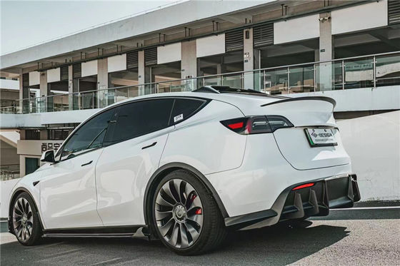 สิ้นส่วนรถยนต์สําหรับเทสลา MODEL Y คาร์บอนไฟเบอร์ คอร์ดี้คิท MODEL Y อัพเกรด MIW-style คาร์บอนไฟเบอร์ หน้าเปลือก Diffuser Spoilerbody Kit