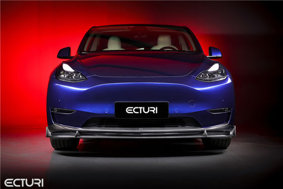 ชิ้นส่วนรถยนต์ ชุดร่างกายใยคาร์บอนสําหรับเทสลา MODEL Y MODEL Y Upgraded Ecturi Style ชุดร่างกายหน้าเปลือก Diffuser Spoiler
