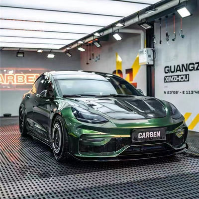 FPR 2019 Spoiler For Tesla Model 3 Body Kit 2022 สไตล์ ACP หน้าและหลัง แบมเปอร์