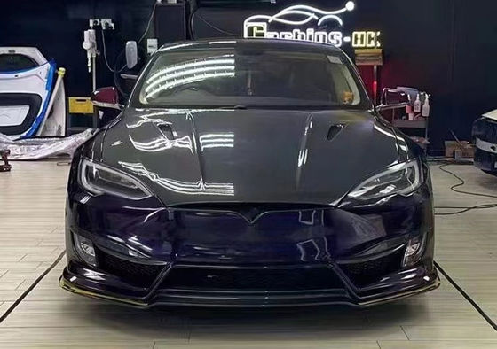รุ่น S Tesla Body Kit 2017 - 2019 แบมเปอร์หลัง สปอยเลอร์หมวกยนต์