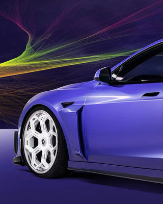Vors Style Tesla Body Kit 2013 - 2016 Tesla Model S สปอยเลอร์ ฮูด สกอร์ทข้าง