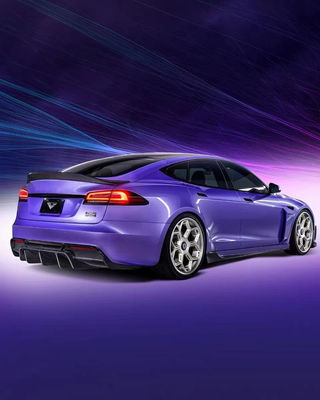 Vors Style Tesla Body Kit 2013 - 2016 Tesla Model S สปอยเลอร์ ฮูด สกอร์ทข้าง