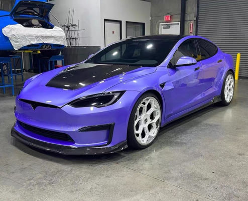 Vors Style Tesla Body Kit 2013 - 2016 Tesla Model S สปอยเลอร์ ฮูด สกอร์ทข้าง