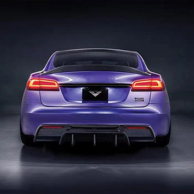 Vors Style Tesla Body Kit 2013 - 2016 Tesla Model S สปอยเลอร์ ฮูด สกอร์ทข้าง