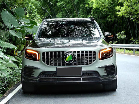 สิ้นส่วนรถยนต์สําหรับ Mercedes GLB คาร์บอนไฟเบอร์ คอร์ดี้คิต GLB คาร์บอนไฟเบอร์ หน้าสกูป Diffuser Spoiler Hood