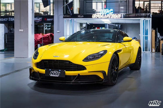 สําหรับแอสตัน มาร์ติน DB11 คาร์บอน ไฟเบอร์ คอร์ดี้คิต DB11 อัพเกรด PK Style คาร์บอน ไฟเบอร์ หน้าลิป ดิฟฟิวเซอร์ สโปเลอร์ฮูป
