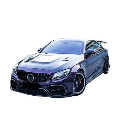 สิ้นส่วนรถยนต์สําหรับ Mercedes C63 C63S คูเป้ คอร์ดี้คิต C63 C63S คูเป้ อัพเกรด IMP สไตล์หน้าและหลัง