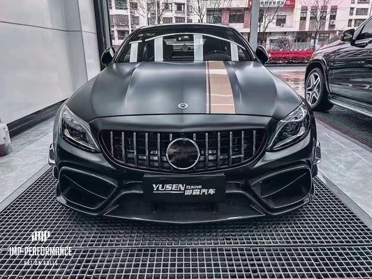 สิ้นส่วนรถยนต์สําหรับ Mercedes C63 C63S คูเป้ คอร์ดี้คิต C63 C63S คูเป้ อัพเกรด IMP สไตล์หน้าและหลัง