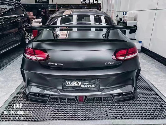 สิ้นส่วนรถยนต์สําหรับ Mercedes C63 C63S คูเป้ คอร์ดี้คิต C63 C63S คูเป้ อัพเกรด IMP สไตล์หน้าและหลัง