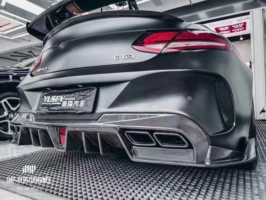 สิ้นส่วนรถยนต์สําหรับ Mercedes C63 C63S คูเป้ คอร์ดี้คิต C63 C63S คูเป้ อัพเกรด IMP สไตล์หน้าและหลัง
