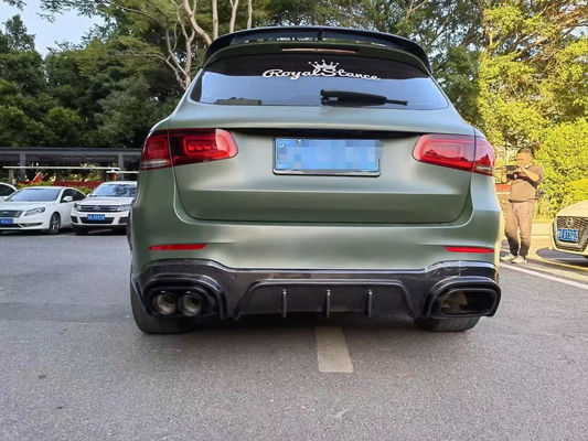 สําหรับ Mercedes-Benz GLC63 คาร์บอนไฟเบอร์ คอร์ดี้คิต GLC63 อัพเกรด Bs สไตล์ คาร์บอนไฟเบอร์ ดิฟฟิวเซอร์ฝีปากหน้า