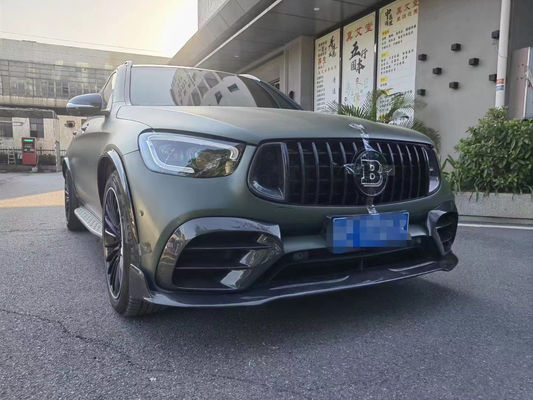 สําหรับ Mercedes-Benz GLC63 คาร์บอนไฟเบอร์ คอร์ดี้คิต GLC63 อัพเกรด Bs สไตล์ คาร์บอนไฟเบอร์ ดิฟฟิวเซอร์ฝีปากหน้า