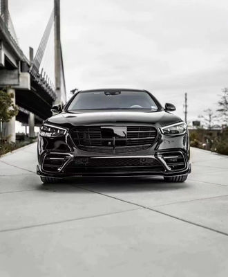 สําหรับ Mercedes S-Class W223 S400 S450 คาร์บอน ไฟเบอร์ คอร์ดี้ คิต W223 Maybach อัพเกรด BUS Style หน้า