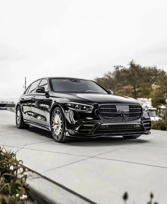 สําหรับ Mercedes S-Class W223 S400 S450 คาร์บอน ไฟเบอร์ คอร์ดี้ คิต W223 Maybach อัพเกรด BUS Style หน้า