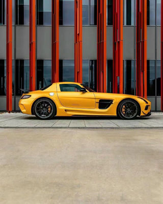 สําหรับ Mercedes SLS R197 คาร์บอน ไฟเบอร์ คอร์ดี้คิต SLS อัพเกรด สีดํา ซีรีสไตล์หน้าและหลัง