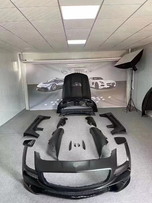 สําหรับ Mercedes SLS R197 คาร์บอน ไฟเบอร์ คอร์ดี้คิต SLS อัพเกรด สีดํา ซีรีสไตล์หน้าและหลัง