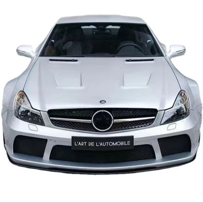 สําหรับ Mercedes SL R230 Widebody Kit SL R230 ปรับปรุง BS Style หน้าและหลัง Bumper Spoiler Widebody Kit