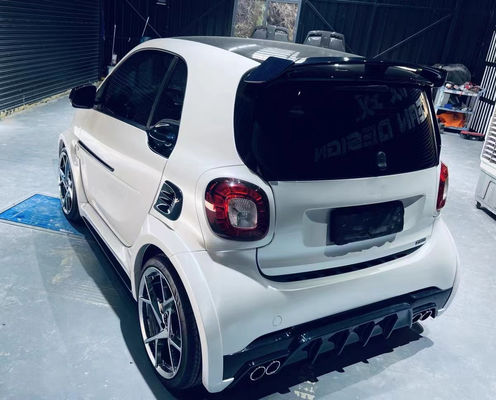 สําหรับ Mercedes SMART คาร์บอน ไฟเบอร์ คอร์ดี้ คิต SMART อัพเกรด MSY สไตล์ คาร์บอน ไฟเบอร์ หน้าลิป Diffuser Spoiler Widebody คิต