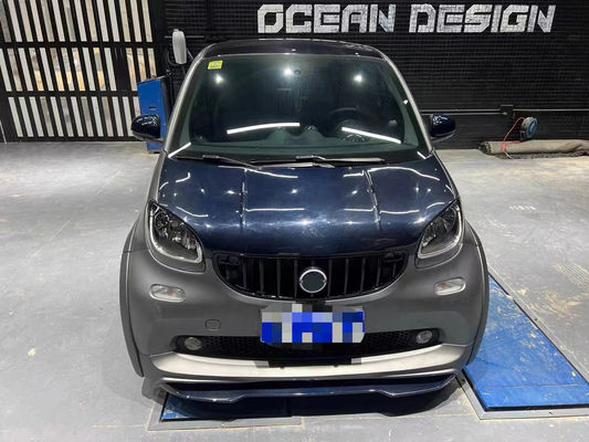 สําหรับ Mercedes SMART คาร์บอน ไฟเบอร์ คอร์ดี้ คิต SMART อัพเกรด MSY สไตล์ คาร์บอน ไฟเบอร์ หน้าลิป Diffuser Spoiler Widebody คิต