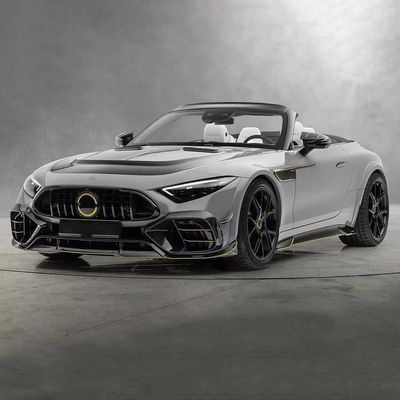 สําหรับ Mercedes SL63 คาร์บอน ไฟเบอร์ คอร์ดี้ คิต SL63 อัพเกรดสไตล์ MSY คาร์บอน ไฟเบอร์ ดิฟฟิวเซอร์ฝีปากหน้า