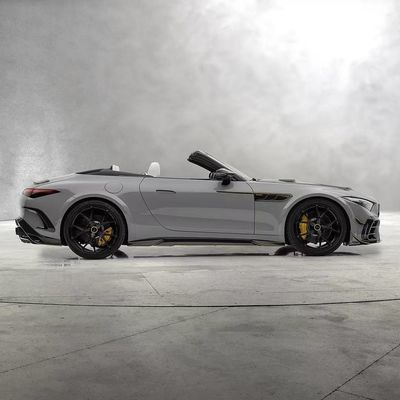 สําหรับ Mercedes SL63 คาร์บอน ไฟเบอร์ คอร์ดี้ คิต SL63 อัพเกรดสไตล์ MSY คาร์บอน ไฟเบอร์ ดิฟฟิวเซอร์ฝีปากหน้า