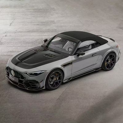 สําหรับ Mercedes SL63 คาร์บอน ไฟเบอร์ คอร์ดี้ คิต SL63 อัพเกรดสไตล์ MSY คาร์บอน ไฟเบอร์ ดิฟฟิวเซอร์ฝีปากหน้า