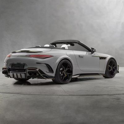สําหรับ Mercedes SL63 คาร์บอน ไฟเบอร์ คอร์ดี้ คิต SL63 อัพเกรดสไตล์ MSY คาร์บอน ไฟเบอร์ ดิฟฟิวเซอร์ฝีปากหน้า