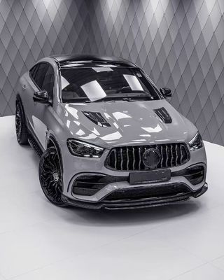 สําหรับ Mercedes-Benz GLE53 63Ccoupe คอนโดคีตไฟเบอร์คาร์บอน GLE53 63Ccoupe คอนโดคีตไฟเบอร์คาร์บอน ดิฟฟิวเซอร์ลิปหน้า Spoiler Wide-body
