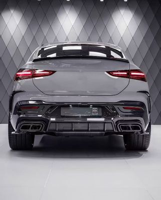 สําหรับ Mercedes-Benz GLE53 63Ccoupe คอนโดคีตไฟเบอร์คาร์บอน GLE53 63Ccoupe คอนโดคีตไฟเบอร์คาร์บอน ดิฟฟิวเซอร์ลิปหน้า Spoiler Wide-body