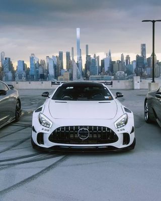 สําหรับ Mercedes AMG GT Carbon Fiber Widebody Kit AMG GT อัพเกรด CBE สไตล์หน้ากระจายริมฝีปาก Spoiler Widebody Kit