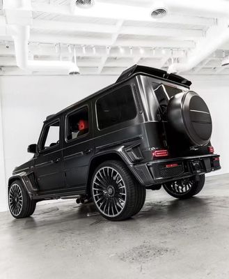 W464 G500 G63 Mercedes Body Kit G800 สไตล์รถยนต์ หน้ารถชนกัน สปอยเลอร์ วงล้อ