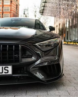 SL63 Mercedes Benz SL Body Kit 2015 - 2016 BS สไตล์ ฮูด สโปเลอร์ ดิฟฟิวเซอร์ฝีปากด้านหน้า